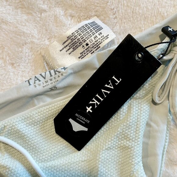 NWT Tavik Ricci Bottom Glossy Pique Adjustable Tie Sides in Light Blue - Extra S - Picture 3 of 7